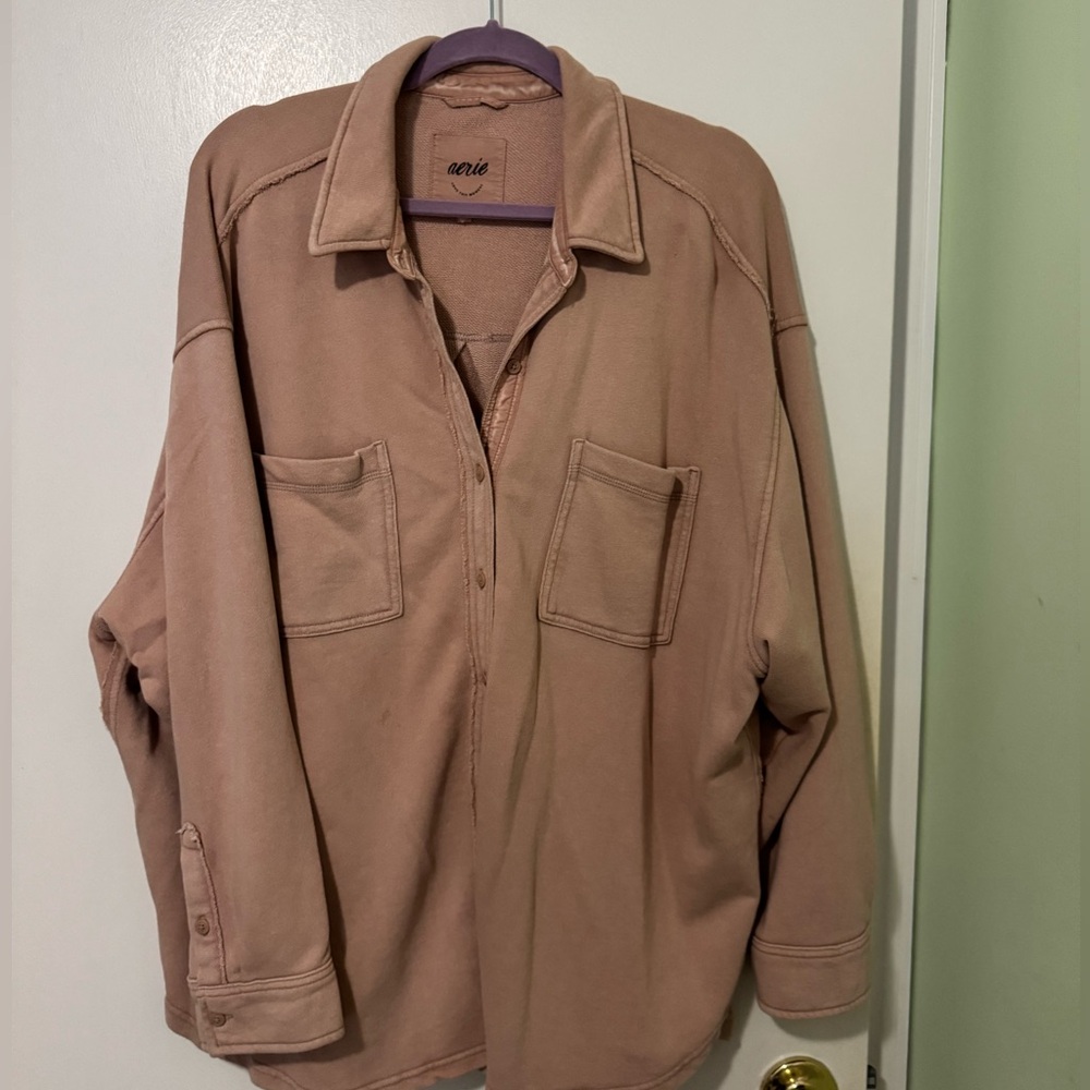 Aerie Tan Shacket